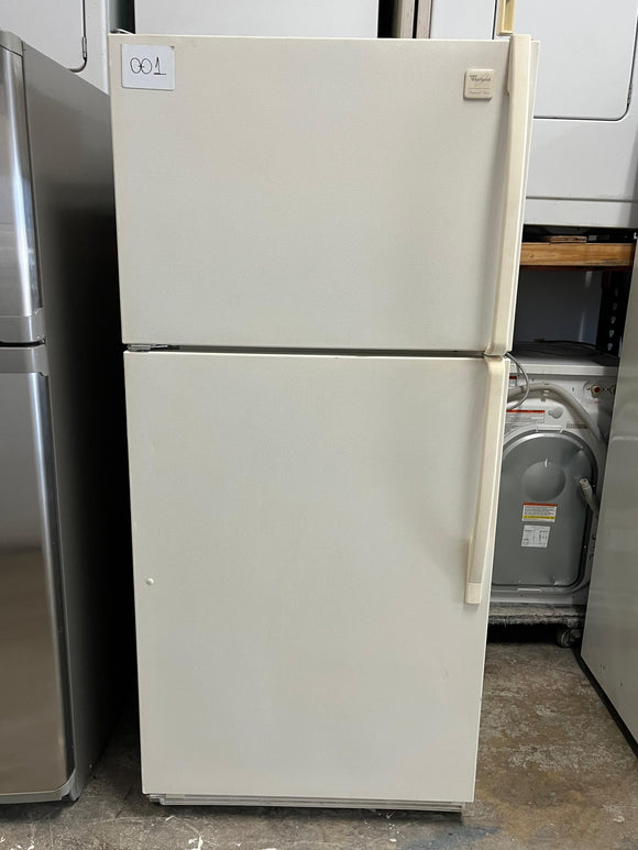 Whirlpool Top Freezer Refrigerator in Off White