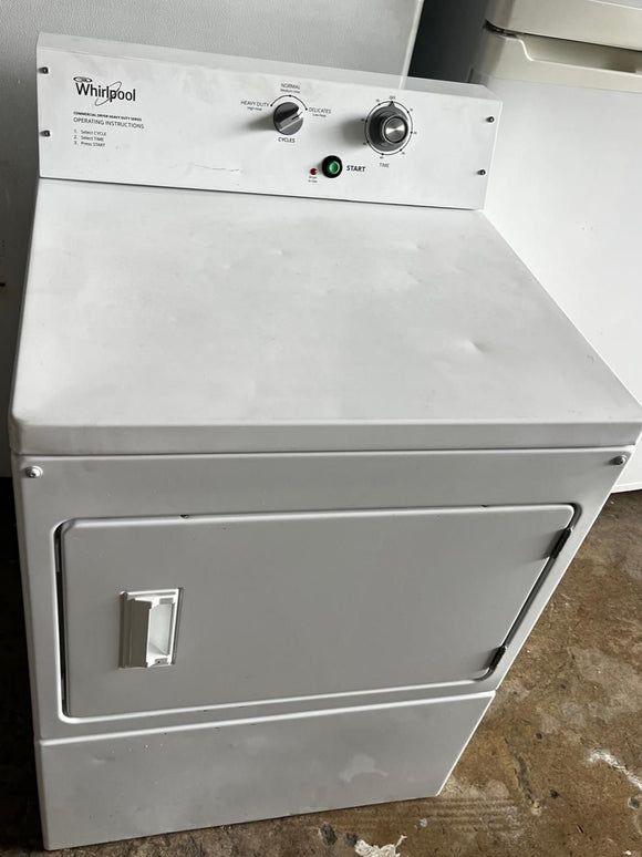 Whirlpool 7.4 cu. ft. 240 Volt White Commercial Electric Super-Capacity Dryer