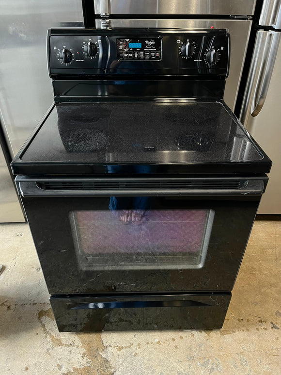 Whirlpool Glass Top in Stove in Black