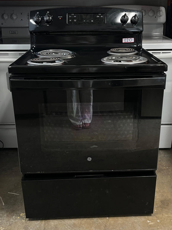 GE Coil Top Stove in Black