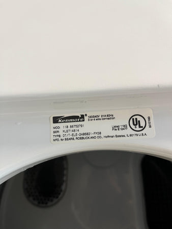 Kenmore 24" Stackable Washer & Dryer