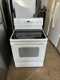 GE Glass Top Stove in White