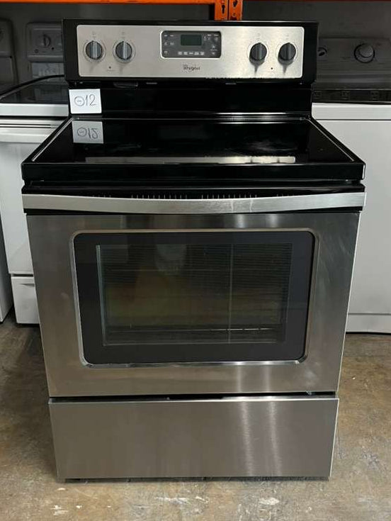 Whirlpool Glass Top Stove in Stainless Steel