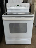 GE Glass Top Stove in White