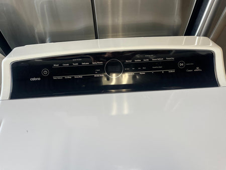 Maytag Smart Top Load Washer with Extra Power - 5.3 cu. ft. And Whirlpool 8.8 cu.ft Top Load HE Electric Dryer with Intuitive Touch Controls, Steam Refresh