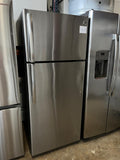 Ge 17.5 Cu. Ft. Stainless Top freezer Refrigerator