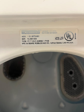 Kenmore Beige 24" Stackable Washer & Dryer