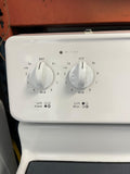 Frigidaire 30 Inch Glass Top Electric Range in White