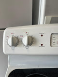 GE 30 Inch Glass Top Electric Range in White