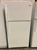 Whirlpool Top Freezer Refrigerator in White