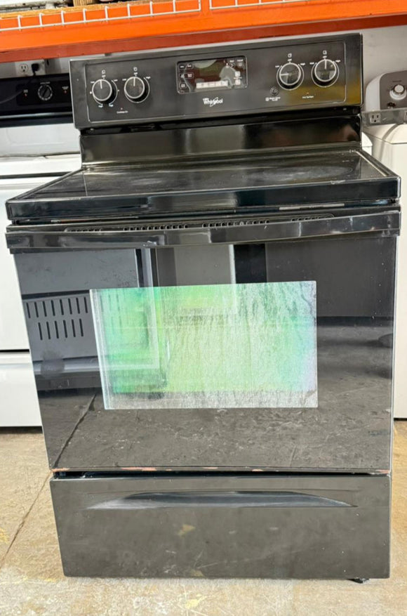 Whrlpool Glass Top Stove in Black