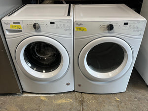Whirlpool 27 Inch 4.2 cu. ft. Front Load Washer 4.2 cu.ft Compact Front Load Washer And  7.4 cu.ft Front Load Electric Dryer Set