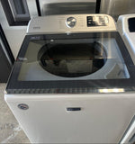 Maytag Smart Top Load Washer with Extra Power - 5.3 cu. ft. And Whirlpool 8.8 cu.ft Top Load HE Electric Dryer with Intuitive Touch Controls, Steam Refresh