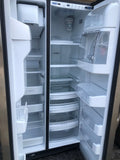GE Side-by-Side Refrigerator with Ice Maker, Water and Ice Dispenser (Stainless Steel)