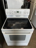 GE Glass Top Stove in White