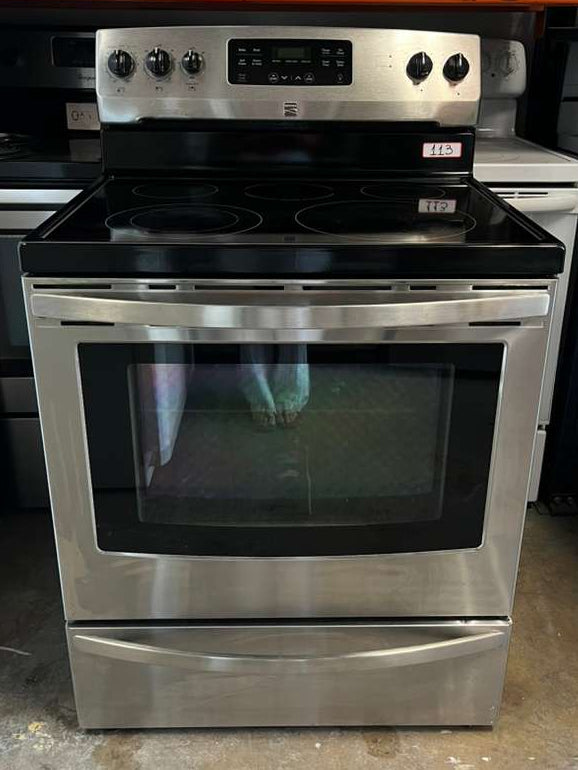 Kenmore Glass Top Stove in Stainless Steel